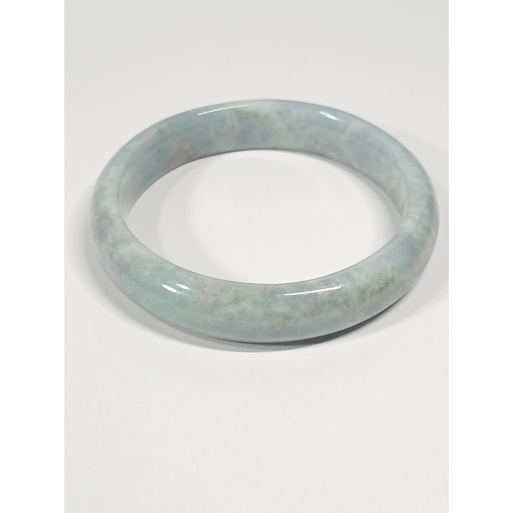 Baby Blue Jadeite Bangle 67mm Semi-Icy Translucent 87g